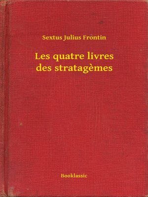 cover image of Les quatre livres des stratagemes